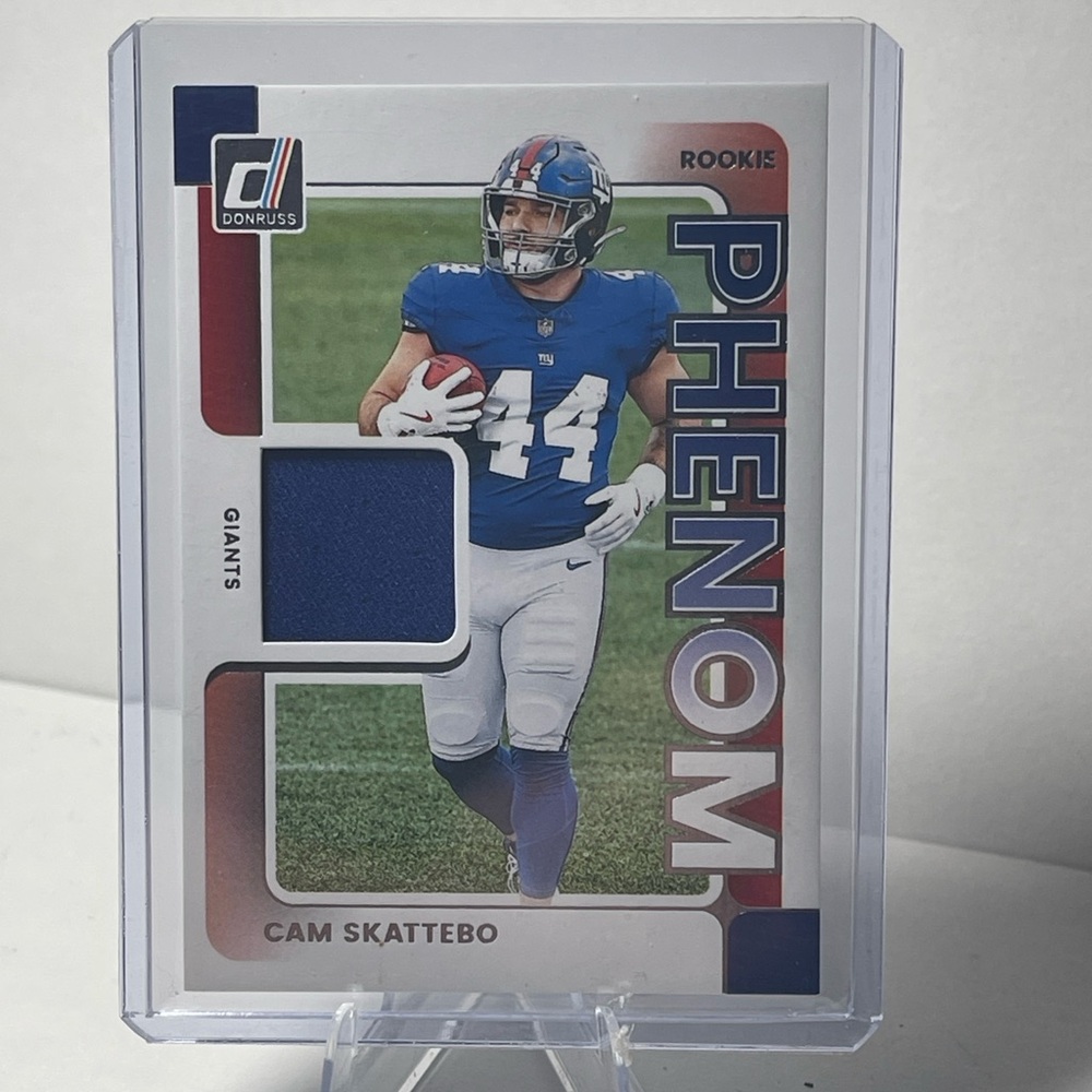 2025 Donruss Footbal Cam Skattebo Rookie Phenom Patch # RPJ-CSO GIANTS